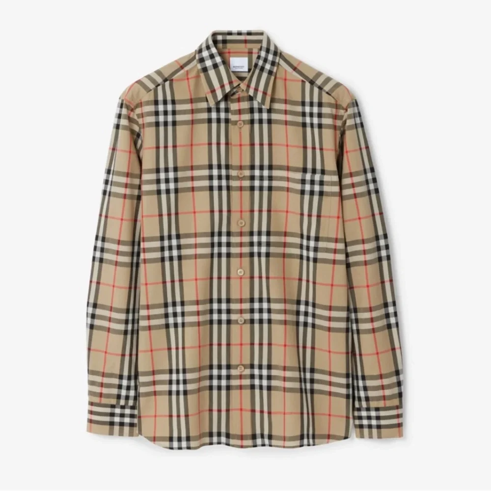 Burberry Brit Men's Classic Beige Check Shirt SZ XXL - Picture 1 of 6